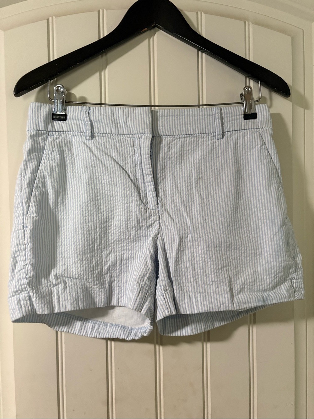 Loft Striped Light Blue Women’s Seersucker Shorts